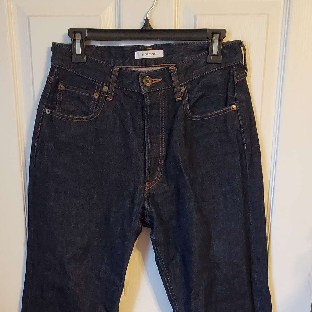 MOUSSY Women's Dark Denim Bootcut Jeans Sz 27